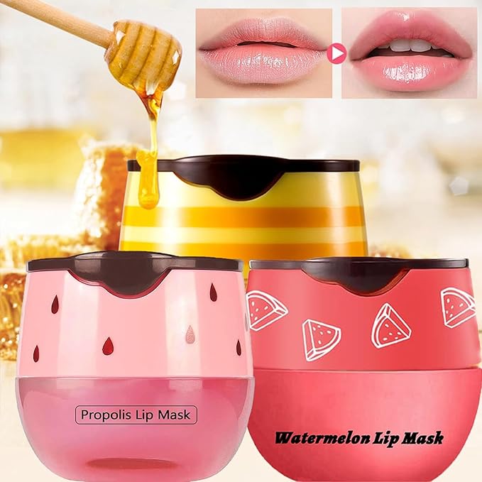 3 PCS Bee Lip Balm Honey Exfoliator