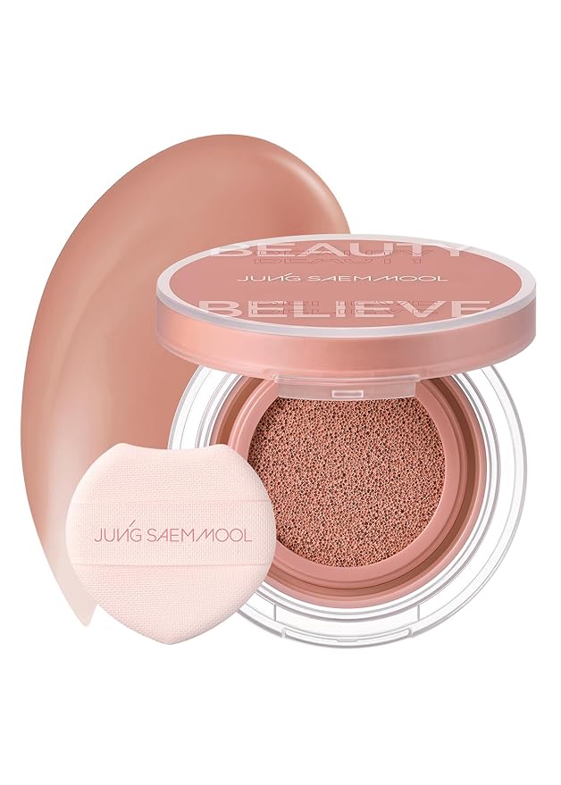 JUNG SAEM MOOL Artist Cushion Blush Blur | Matte & Soft Finish, Korean Liquid Blush for cheeks, Easy to Blend with Puff (Nutty Rose)