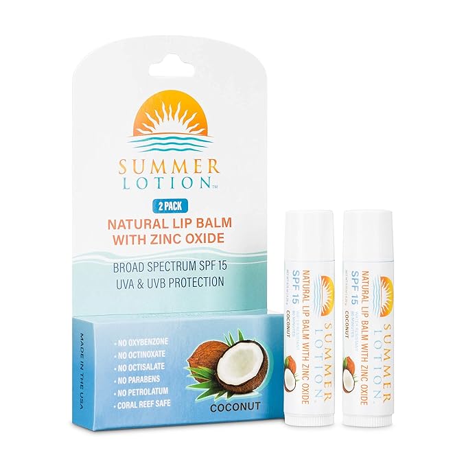 Natural Lip Balm with Zinc Oxide