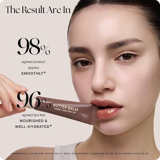 Nature Republic Honey Melting Lip & Butter Balm (DARK CHERRY CHOUX & DIRTY ESPRESSO) Set - Moisturizing Tinted Lip Balm, Peptides, Sheer & Glossy