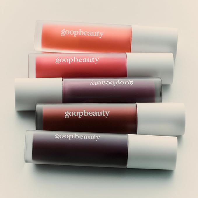 goop Beauty Hydra-Barrier Gel Gloss | Hydrating Lip Gloss to Moisturize & Plump Lips | Hyaluronic Acid & Vitamin E | Spice - Sheer Cocoa | 0.13 oz