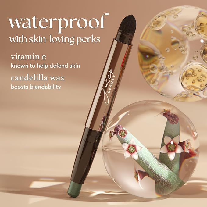Julep Eyeshadow 101 Cream-to-Powder Waterproof Shadow Stick – Warm Gold Shimmer – Long-Lasting, Crease-Proof, Golden Shimmer Cream Eyeshadow with Built-in Smudger