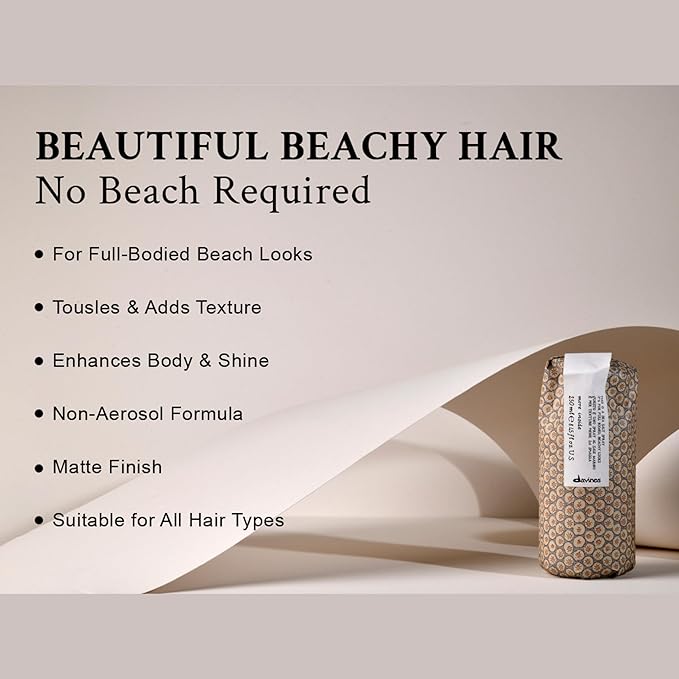 Davines This Is A Sea Salt Spray | Full-Bodied, Beachy Waves with Matte Finish | for All Hair Types | 8.45 Fl Oz