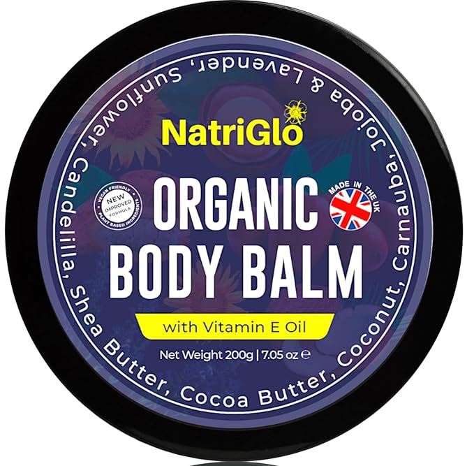 natriglo Intensive Body Moisturiser for Dry Skin | Shea Butter Moisturiser for Acne Prone Skin | Eczema Cream | Body Creams for Women, Men, Children with Coconut Oil, Lavender, Vitamin E