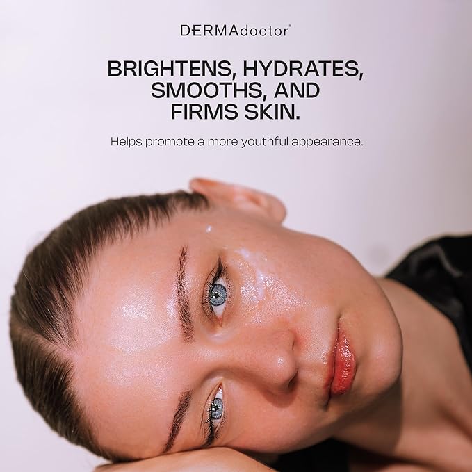 DERMAdoctor Vitamin C Eye Cream with Vitamin E – Caffeine Under Eye Cream for Dark Circles, Puffiness, Bags, Eye Fatigue, Wrinkles & Dehydration, Anti-Aging Eye Moisturizer Soufflé - 0.5 Fl oz