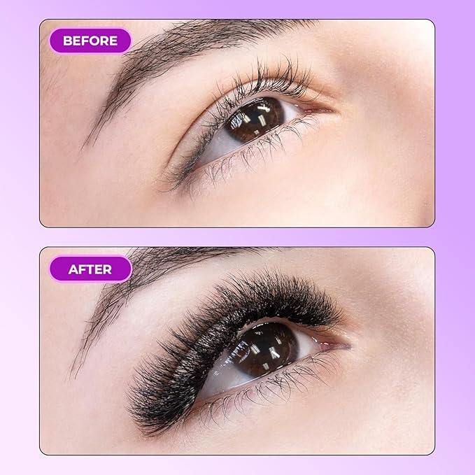 500 pcs Narrow Promade Loose Fans – 10D Volume 0.07 C Curl, 8–19 mm Mixed Length, Matte Black Handmade Lash Extensions, Thick Wispy Lashes for Pros (Black-C-0.03-8mm)