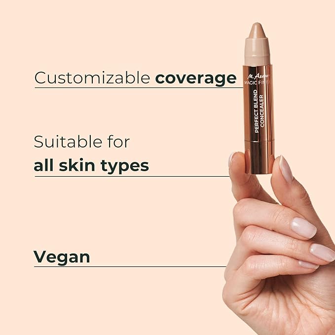 M. Asam MAGIC FINISH Perfect Blend Concealer Nude (3 g) - concealer perfects & conceals blemishes & imperfections, make-up with adjustable coverage & instant blur effect, vegan