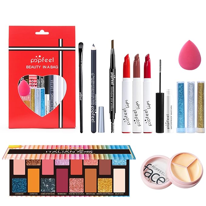 All-in-one Holiday Makeup Gift Set | Full Makeup