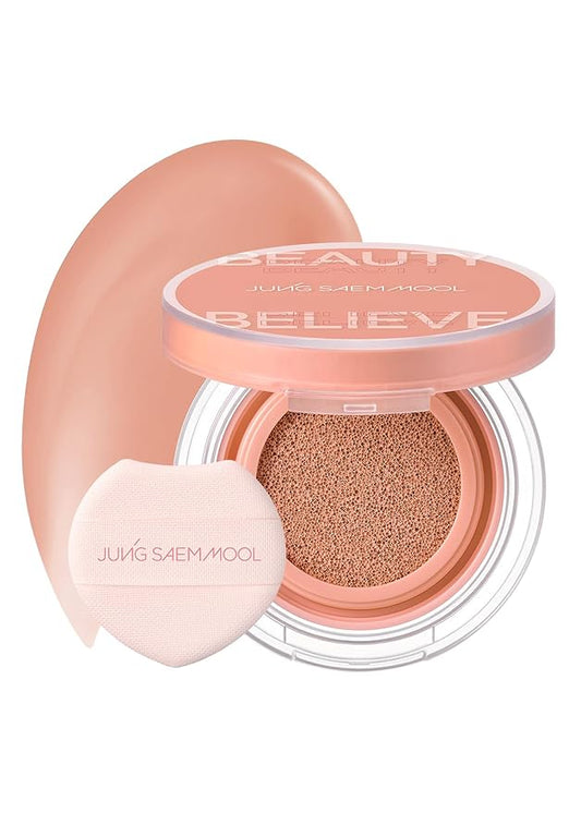JUNG SAEM MOOL Artist Cushion Blush Blur | Matte & Soft Finish, Korean Liquid Blush for cheeks, Easy to Blend with Puff (Tan Apricot)