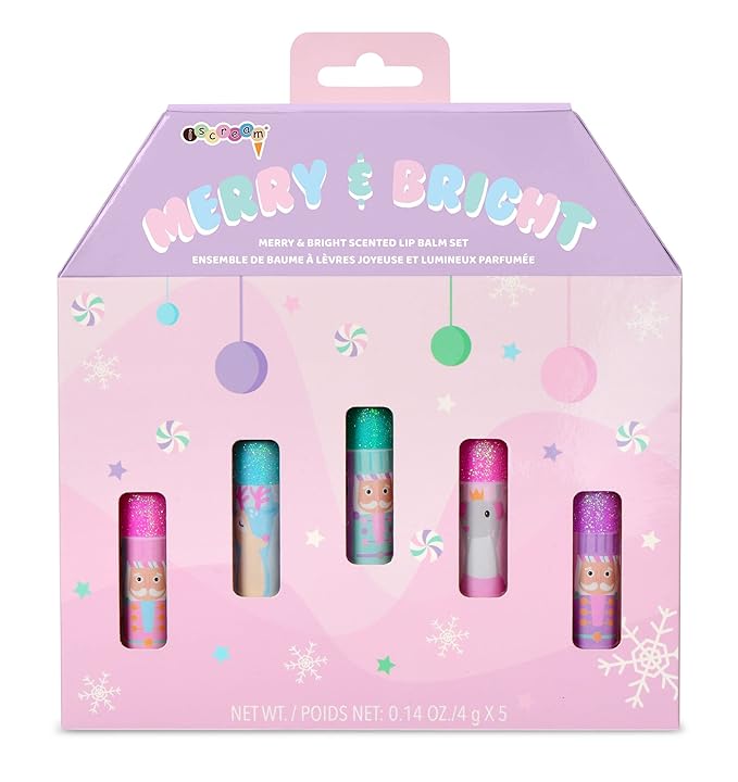 iscream Nutcracker Sweet 5-piece Scented Holiday Balm