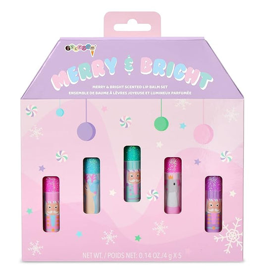 iscream Nutcracker Sweet 5-piece Scented Holiday Balm