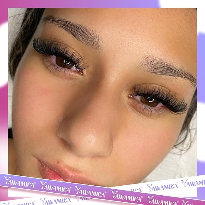 Fluffier Volume Lash Clusters 320pcs DIY Lash Extension 10-20mm D Curly Eyelash Clusters 80D+100D Wispy Individual Lashes Cluster Eyelash Extensions DIY Lash at Home by Yawamica