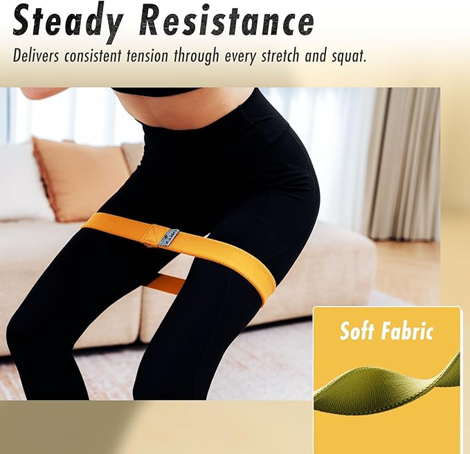 VRTX Swift Bands for Glutes & Legs Exercise | Booty Bands for Home & Gym Workout | Fabric Resistance Bands with Soft Mesh Cloth | Skin-Friendly, Non-Slip Hip Circle – Single Pack