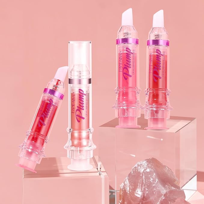 Lip Plumper Gloss 3 Colors Set,Natural