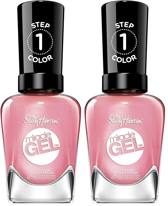 Sally Hansen Miracle Gel Travel Seekers Collection - Nail Polish - Shell Yeah - 0.5 fl oz (Pack of 2)