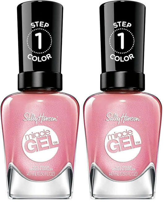 Sally Hansen Miracle Gel Travel Seekers Collection - Nail Polish - Shell Yeah - 0.5 fl oz (Pack of 2)
