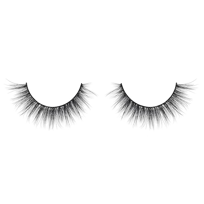Lilly Lashes Everyday Blushing Natural Lashes, Faux Mink Natural Eyelashes, False Eyelashes Everyday Use, Individual Lashes Reusable up to 20x, No Lash Glue Included (13mm)