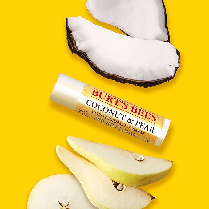 Burt's Bees Lip Balm, Beeswax Bounty Assorted Mix, 4-Pack, 0.15 Oz