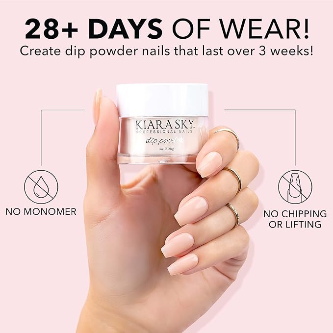Kiara Sky Long Lasting Nail Dip Powder Pink Grapefruit Cosmo 1 oz