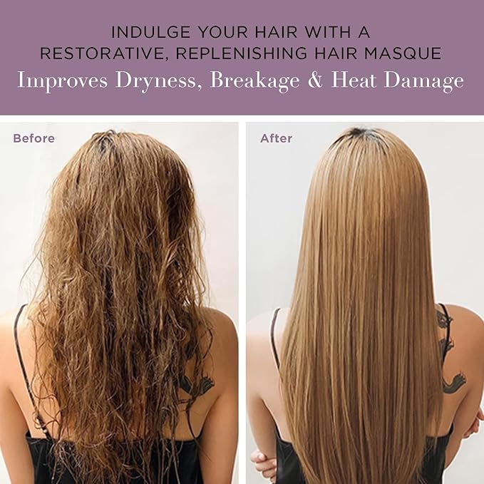 Unwash Hydrating Hair Masque - Deep Conditioning & Restorative Hair Treatment for Damaged, Dry & Colored Hair, Sulfate & Paraben Free, Made w/Argan and Coconut Oils, 2.5 fl oz