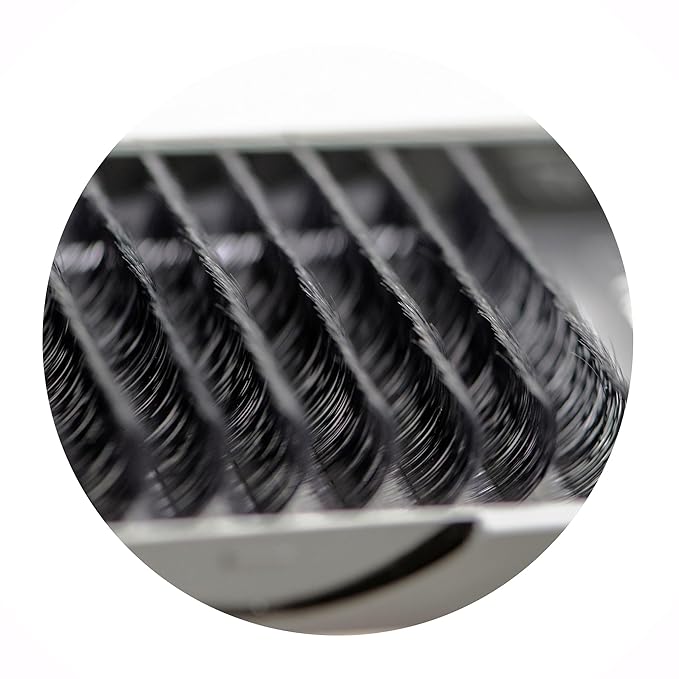 Eyelash Extensions 0.07mm Thickness C Curl Length 15mm Easy Fan Eye Lashes For Lash Extensions(0.07,C,15mm)
