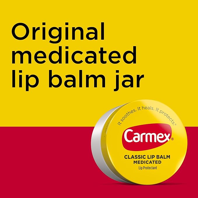 Carmex Medicated Lip Balm Jar, Lip OZ