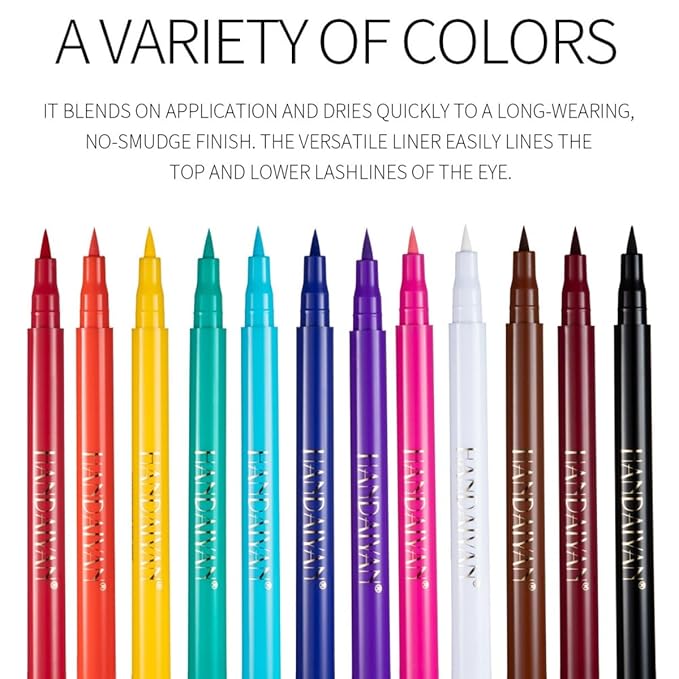 liquid eyeliner waterproof eyeliner Pigmented smudge proof eye liner liquid liner Dark Blue