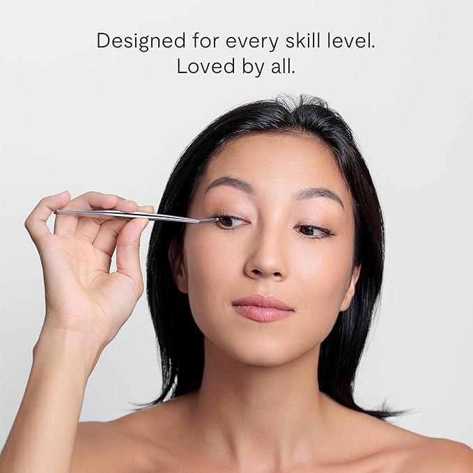 Silly George PopOn Lash 84 Cluster Pre-Glued Featherlight Bionic Silk 5 to 10 Day Wear Press-On Lash Bundle with 60 Pack MultiLength Plus 24 Pack Single Size Black Rosy 12mm