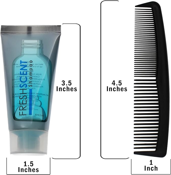 Moda West 24 Kits - Bulk Case of Wholesale Deluxe Toiletries Bathroom Essentials Men, Women, Travel, Charity, Homeless Shelters - 9 Piece Kit, Travel-Ready, Donation Ready, Essential Hygiene Products