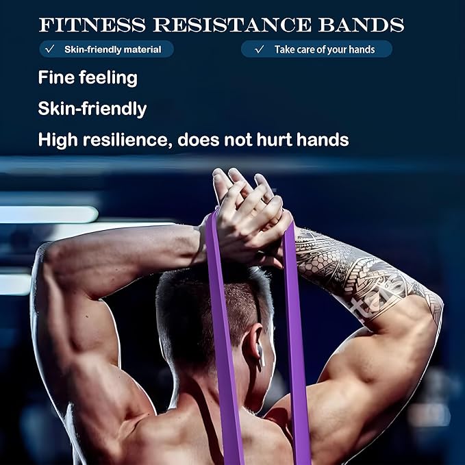 Pull Up Assistance Bands - Resistance Bands Set - Multi-Level Resistance, Fitness Band, Full Body Training, Suitable for Exercise and Physical Therapy Exercise Bands