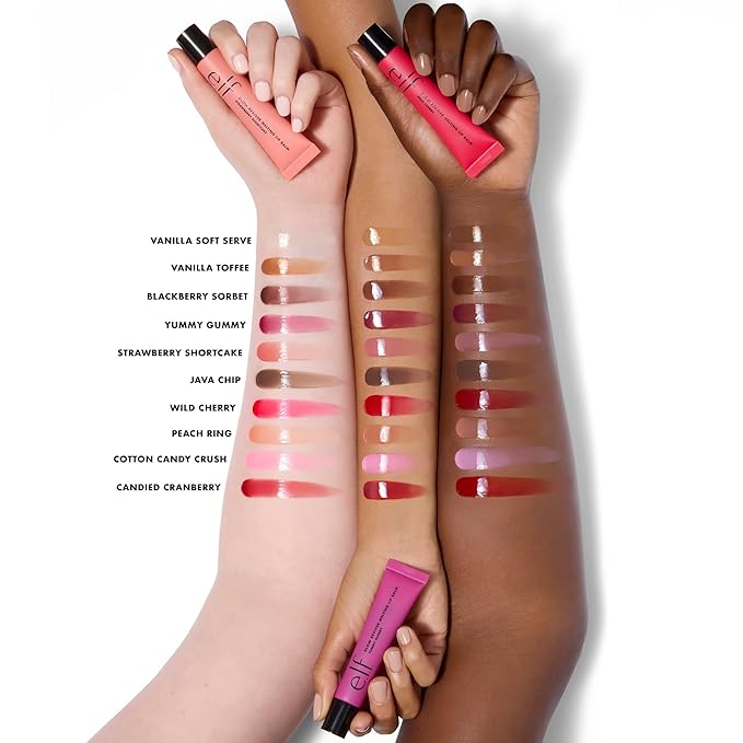 e.l.f. Glow Reviver Melting Lip Balm, Hydrating Tinted Lip Balm For A Glossy Finish & Soft, Supple Lips, Vegan & Cruelty-Free, Strawberry Shortcake