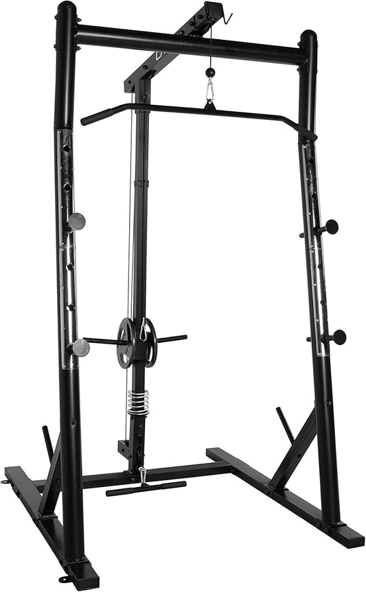 CAP Barbell Power Cage with High-Low Pulleys