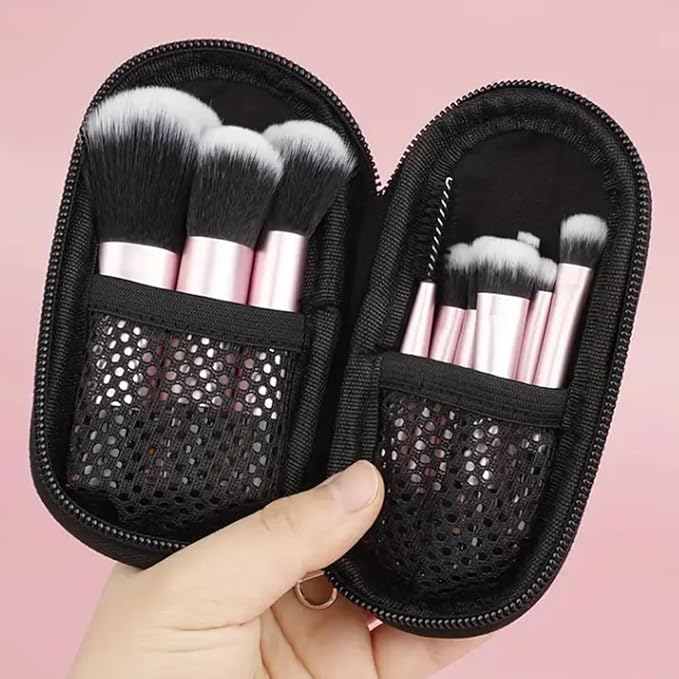 16pc Beginner Mineral Makeup STARTER KIT with 10 BRUSH SET (5gm)Sample Size Foundation, Primer, Blush, Bronzer, Setting Powder for Learning, Occasional Use & First Time Users, Travel Size Kit (Fair 2)