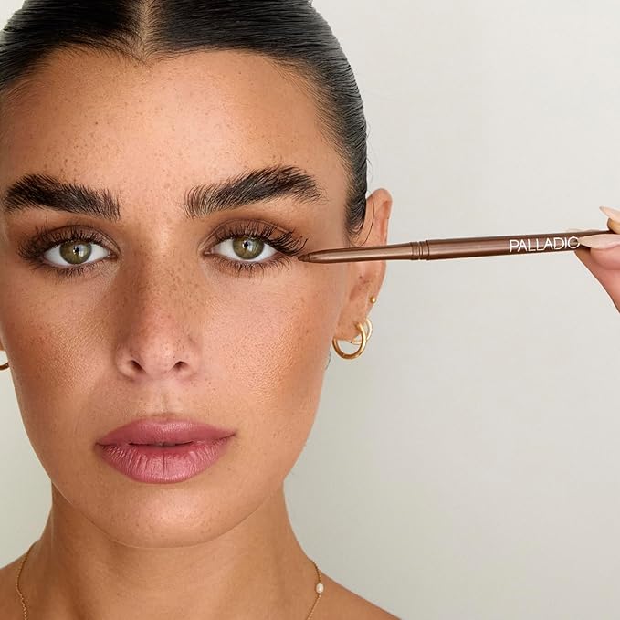 Palladio Retractable Waterproof Eyeliner, Richly Pigmented Color and Creamy, Slip Twist Up Pencil Eye Liner, Smudge Proof Long Lasting Application, All Day Wear, No Sharpener Required, Deep Blue