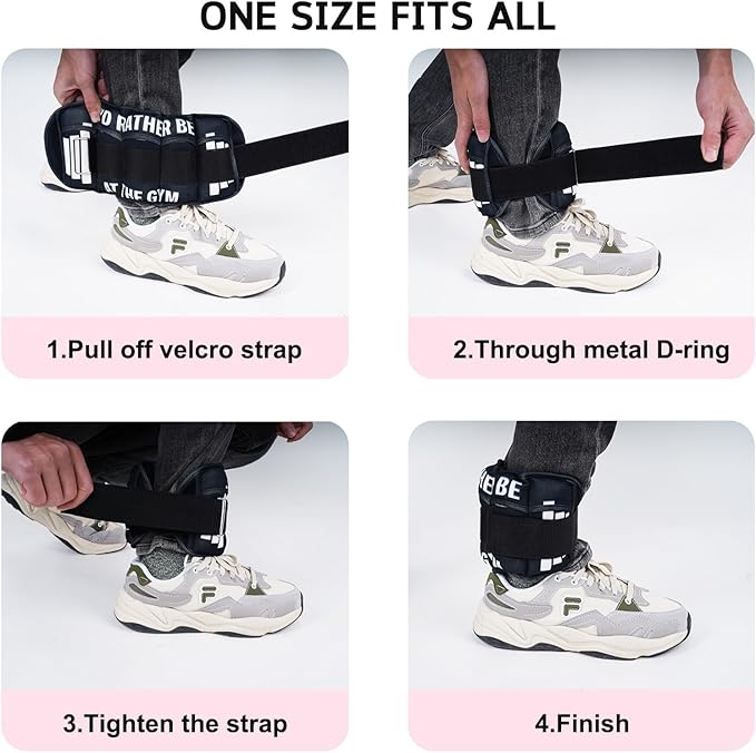 Adjustable Ankle Weights for Women Men 1 Pair 2 4 4 6 6 8 8 10 10 Pound 2, Adjustable Jogging,1-5 lb Ankle,1 Pair 2-10 lbs