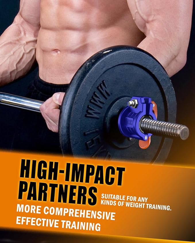 Barbell Clamps 1 Inch or 2inch - 2 0.98-1.18inch)