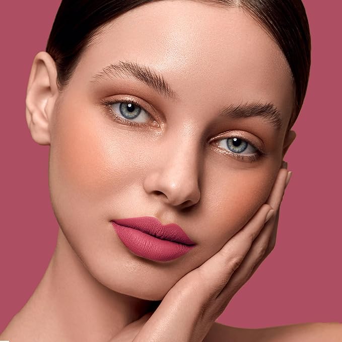 Depuplum Red Lipstick Matte for Women, Color Stay Long Lasting Lipstick Smudgeproof Liquid Lipsticks, Cruelty Free Lip Color (DM17 Watermelon)
