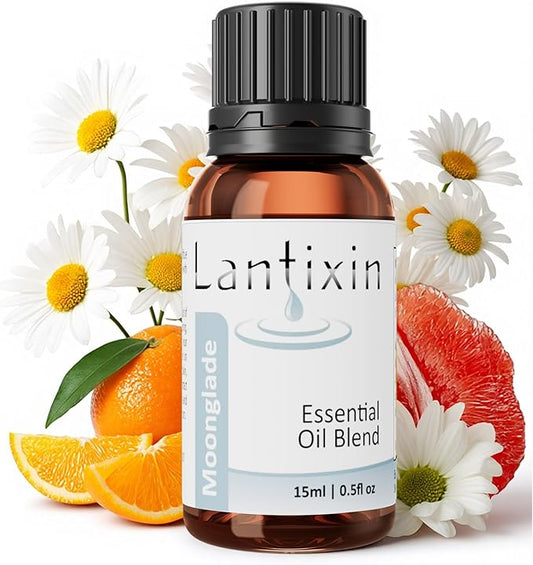 Lantixin Moonglade Soothing Essential Oil Blend for Diffusers – Lavender, Rosemary & Anthemis Nobilis Flower Essential Oil for Hotel, Home – Premium Scent – 0.5 oz