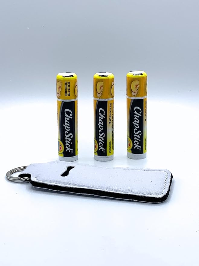 Peaches and Cream Chapstick 3-Pack. Includes Bundle