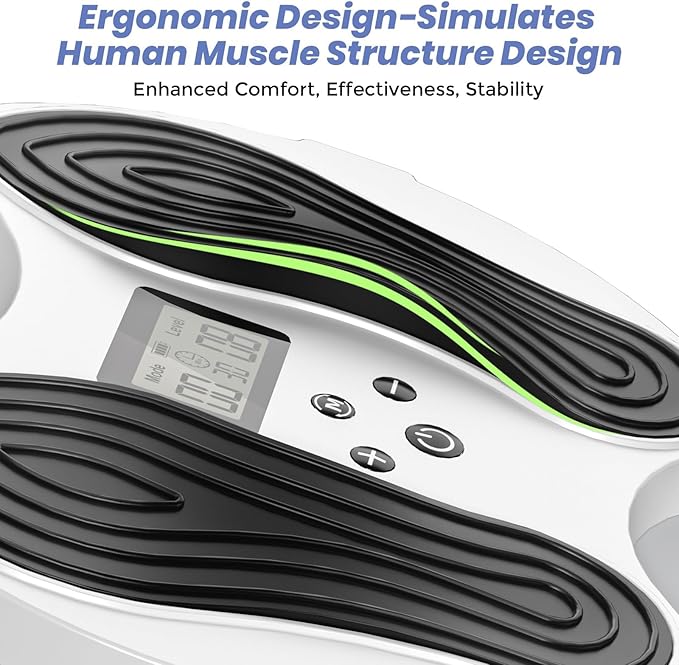 Y&LJ EMS Foot Massager for Neuropathy, Foot Stimulator NMES Muscle Stimulator for Neuropathy, Feet Nerve Electric Feet Massager for Circulation and Pain Relief with 4 TENS Unit Muscle Stimulator Pads