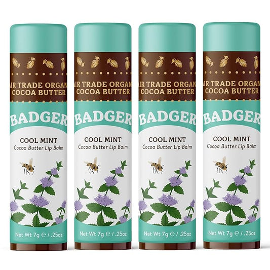 Badger - Cocoa Butter Lip Balm, oz