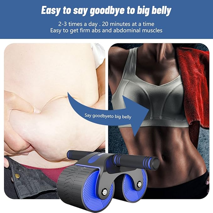 Automatic Rebound Aabdominal Wheel 1 Set 2023 Upgraded