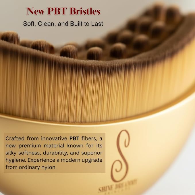Lymphatic Contour Face Brush, Lymphatic Drainage Massager for Face Soft Dry Facial Brush Tool