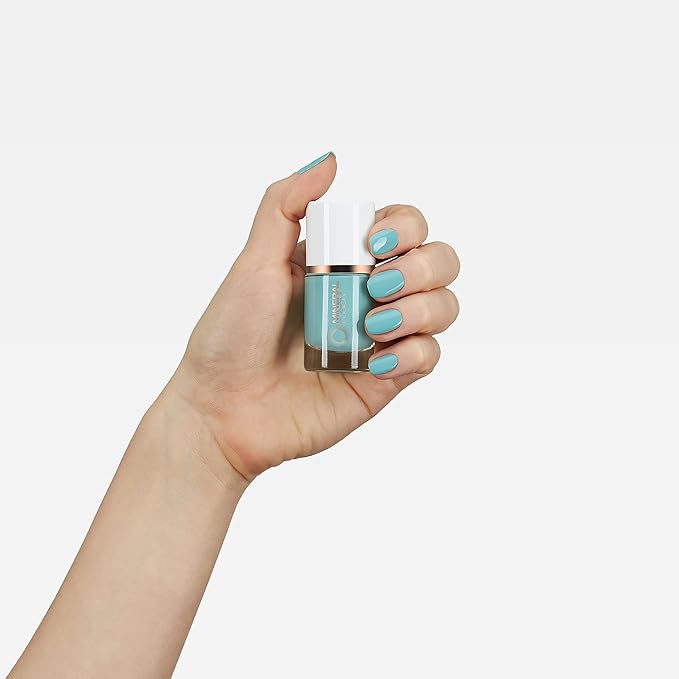 Mineral Fusion Nail Polish, Teal Blue, Real Teal Real Teal 0.33 Fl Oz (Pack of 1)