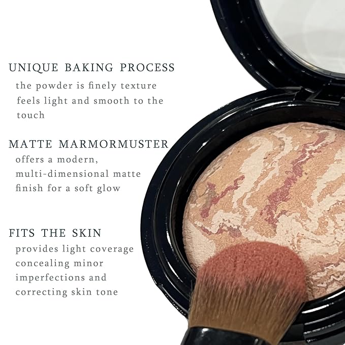 K'APEINE Baked Powder Foundation, Oil Control Correcting Foundation Matte Natural Finish Smooth Lightweight Setting Powder Palette Brighten Color Correcting Powder Foundation for Women-02#
