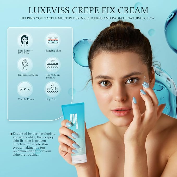 NIAWIT Advanced Crepey Skin Wrinkle Repair Cream – Anti-Wrinkles for Crepey and Sagging Skin – Firming Moisturizer for Body, Neck, Chest & Face – 100g