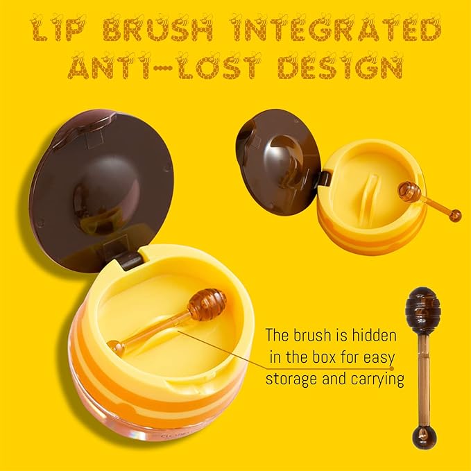 2PCS Lip Balm Honey Pot, Honey Sleeping