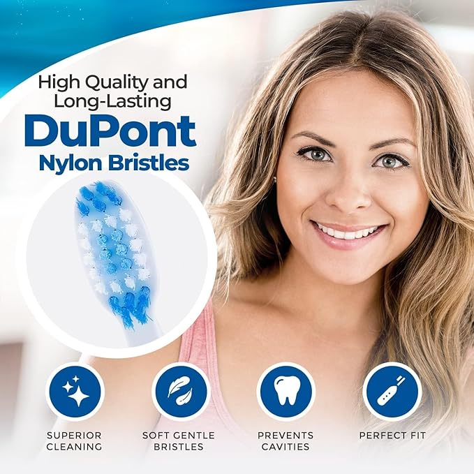 Pop Sonic Electric Toothbrush (Blue Bubbles + 6 Brush Heads) - Travel Toothbrushes w/AAA Battery | Kids Electric Toothbrushes with 2 Speed & 15,000-30,000 Strokes/Minute, Dupont Nylon Bristles