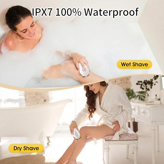 Electric Razors for Women, 7in 1 Painless Rechargeable Dusk Shaver Womens, Women's Shavers Everything, Lady Leg/Bikini/Face Hair Removal Products, Female Wet Dry Shaving Machine