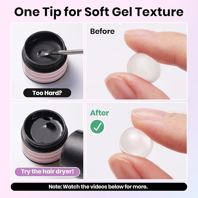 Beetles Solid Builder Gel for Nails,4 Colors Clear Pink White 3D Sculpting Gel Non-Sticky Hand Carving Nail Glue for 3D Nail Art with 3D Mold Chrome Powder Tools Salon DIY at Home,UV&LED Needed